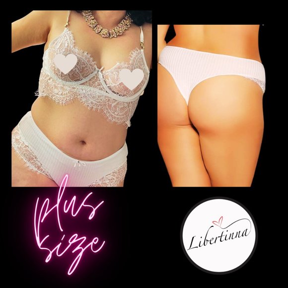 Libertinna Other - 1X Temptation Lace Underwire Bra and Panty Set